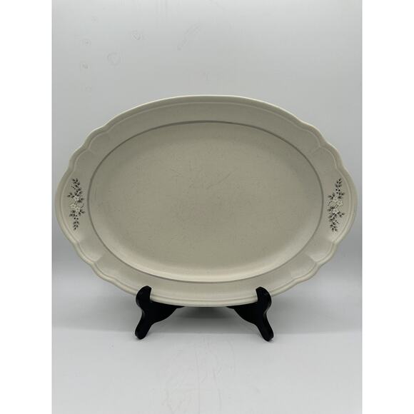 Vintage Pfaltzgraff Heirloom Stoneware Serving Platter 14.5" - Picture 1 of 8